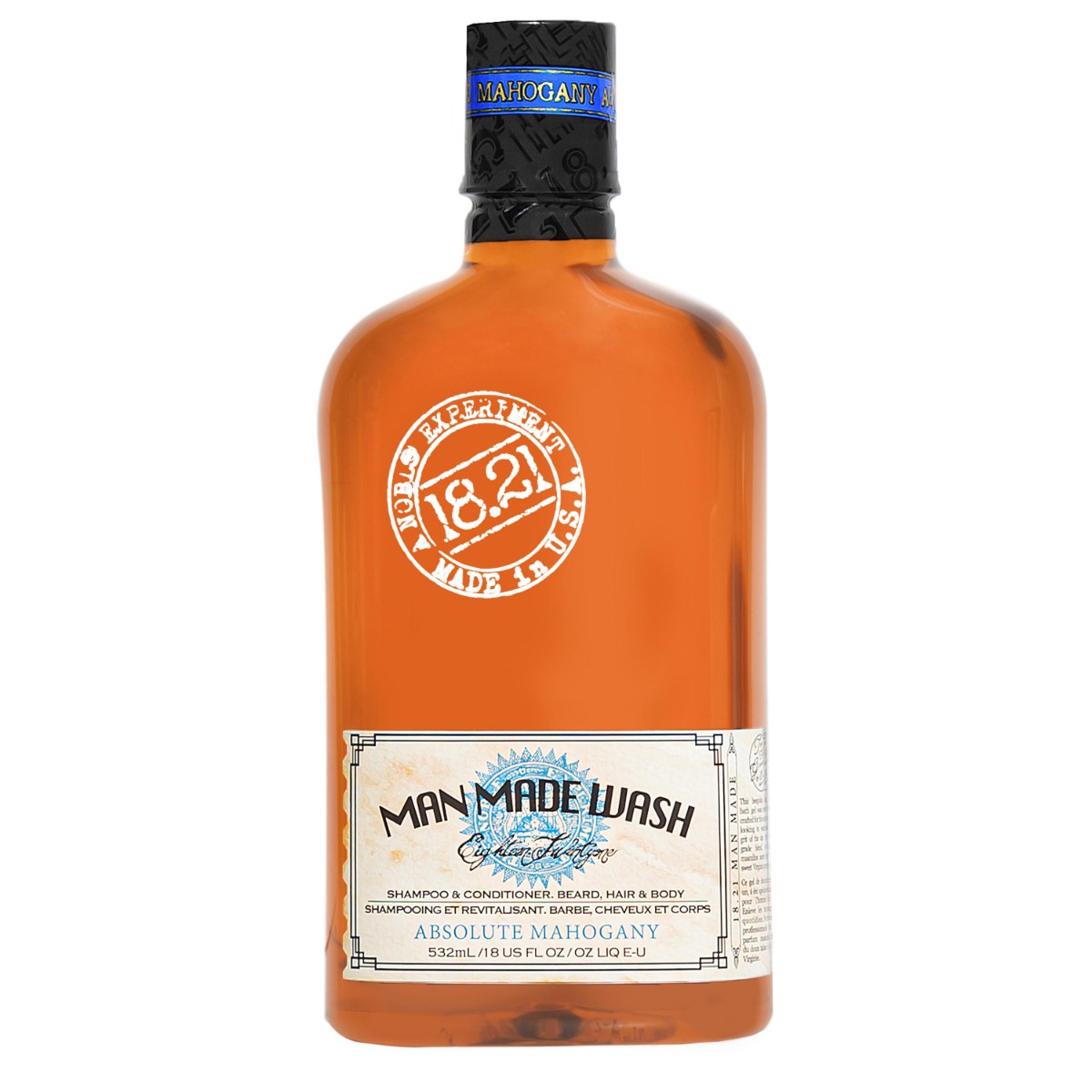 3 в 1 шампунь, кондиціонер та гель для душу для волосся, бороди та тіла  Absolute Mahogany