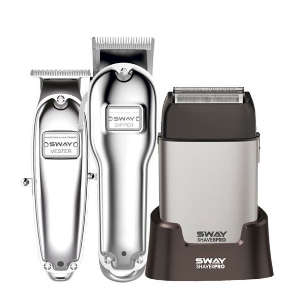 Перукарський набір для стрижки 3 в 1 Sway Dipper, Vester, Shaver Pro Silver
