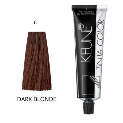 KEUNE TINTA COLOR Перманентна фарба для волосся - 6 темний блондин 60 мл