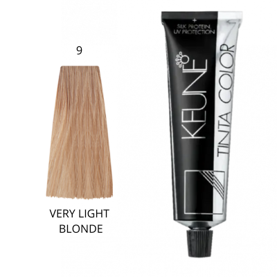 KEUNE TINTA COLOR Перманентна фарба для волосся 9 Very Light Blonde