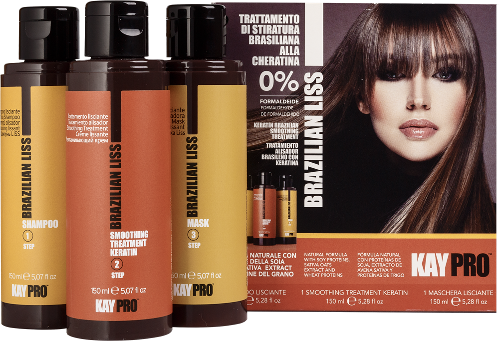 KayPro Brazilian Liss STEP1-2-3 Набір (шампунь 150мл +маска 150мл +крем 150мл)