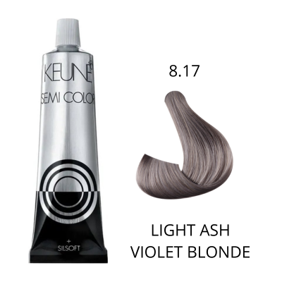KEUNE SEMI COLOR Напівперманентна фарба для волосся-8.17 Light Ash Violet Blonde