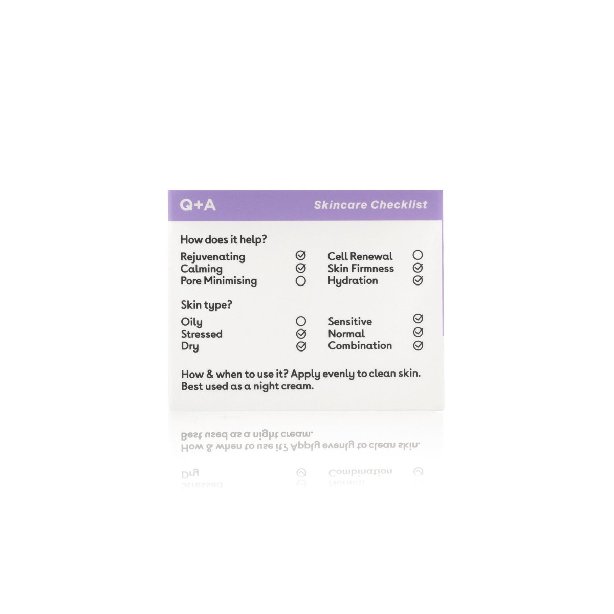 Нічний крем для обличчя Q+A Chamomile Calming Night Cream 50g - фото 4