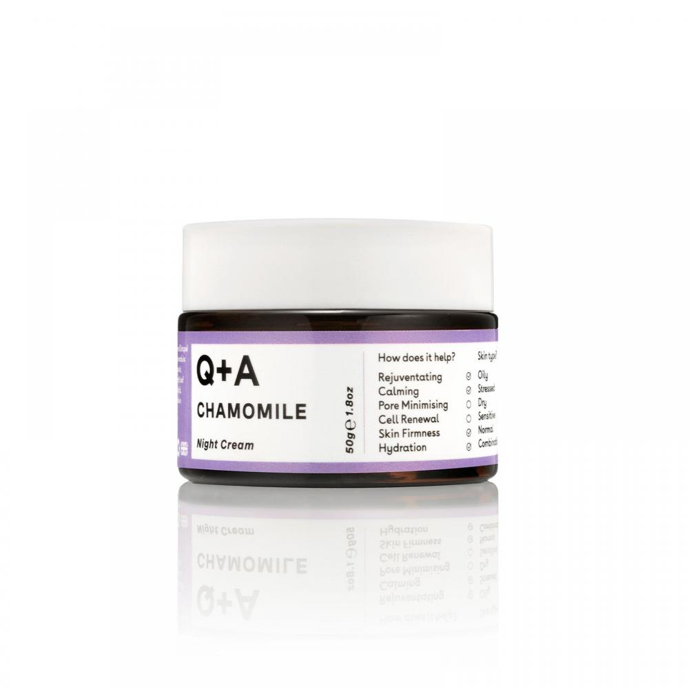 Нічний крем для обличчя Q+A Chamomile Calming Night Cream 50g