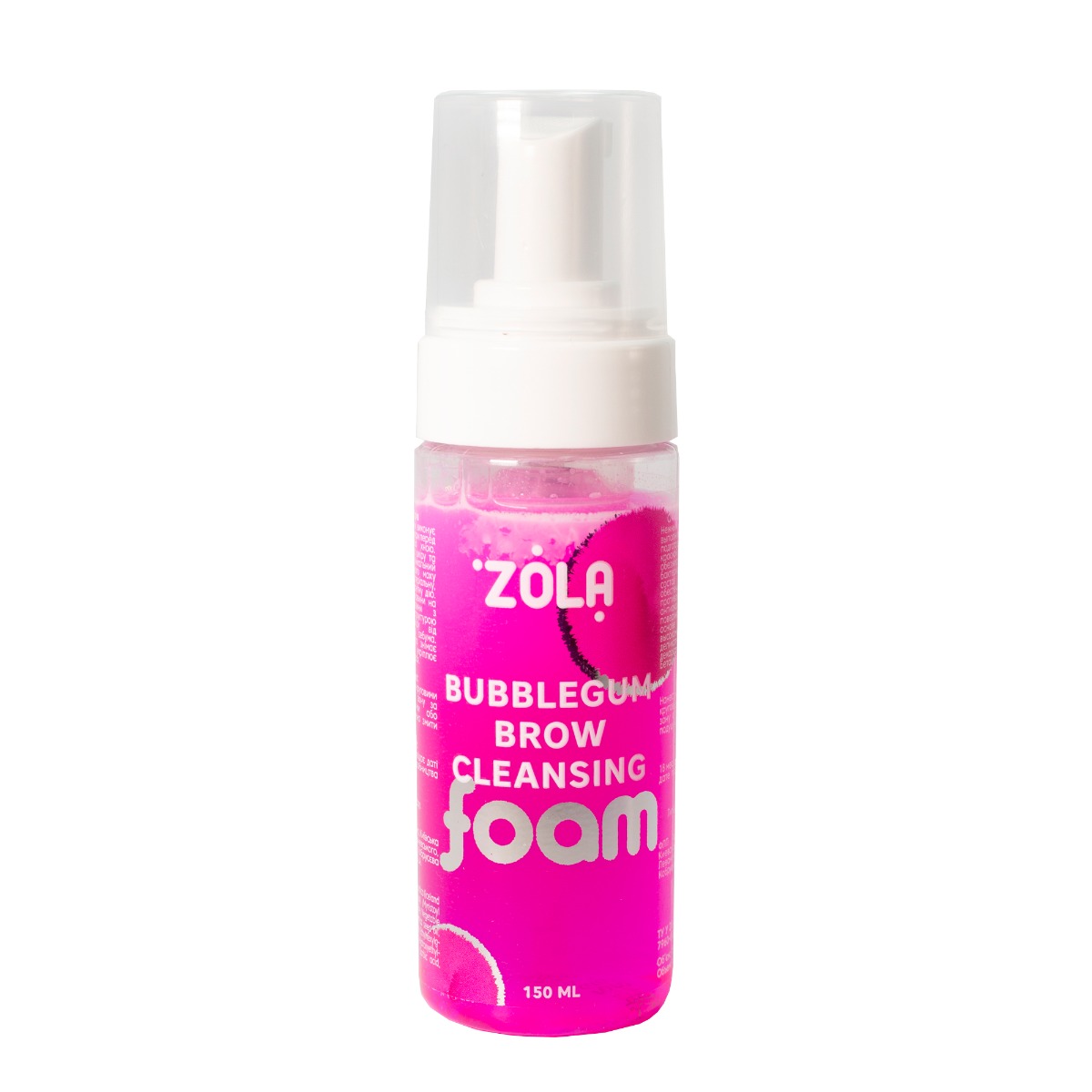 ZOLA Піна для брів очищувальна рожева Bubblegum Brow Cleansing 150 мл