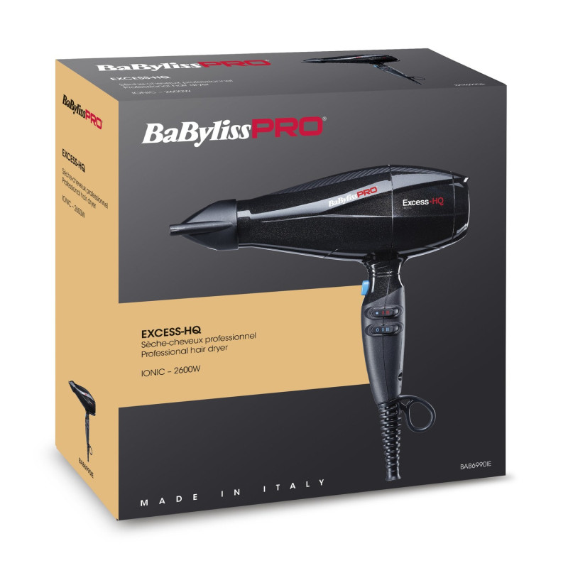 Фен для волос BaByliss PRO BAB6990IE Excess-HQ Ionic - фото 2
