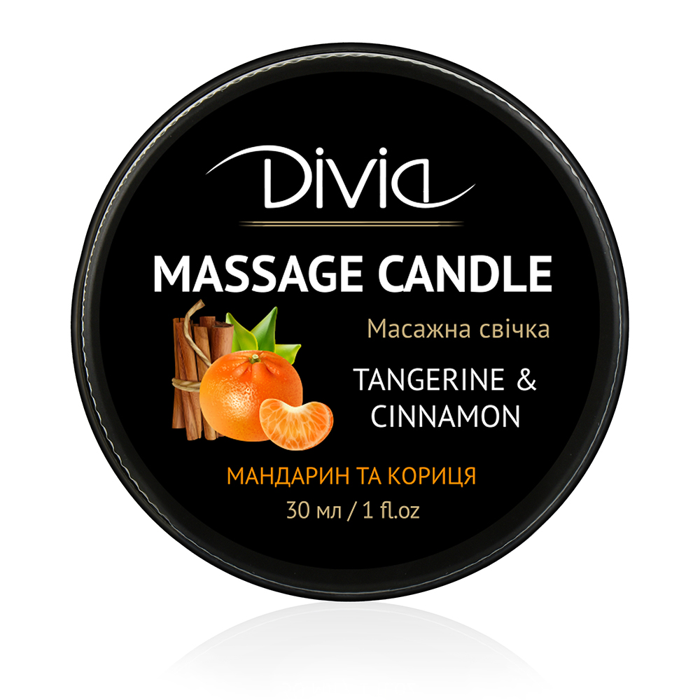 Свічка масажна - мандарин та кориця
