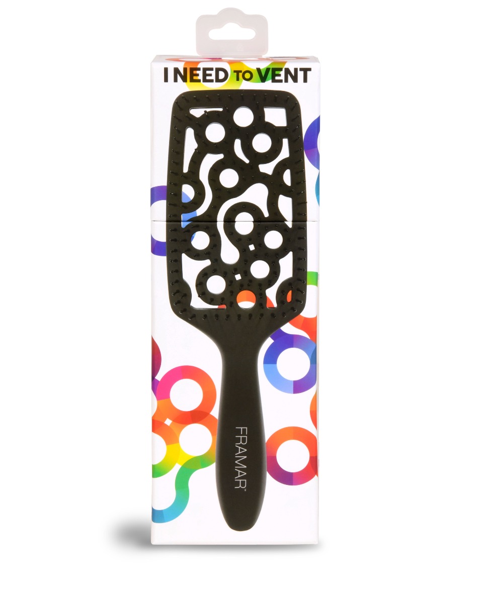 Щітка чорна матова Framar Vent Brush - I Need to Vent - фото 2