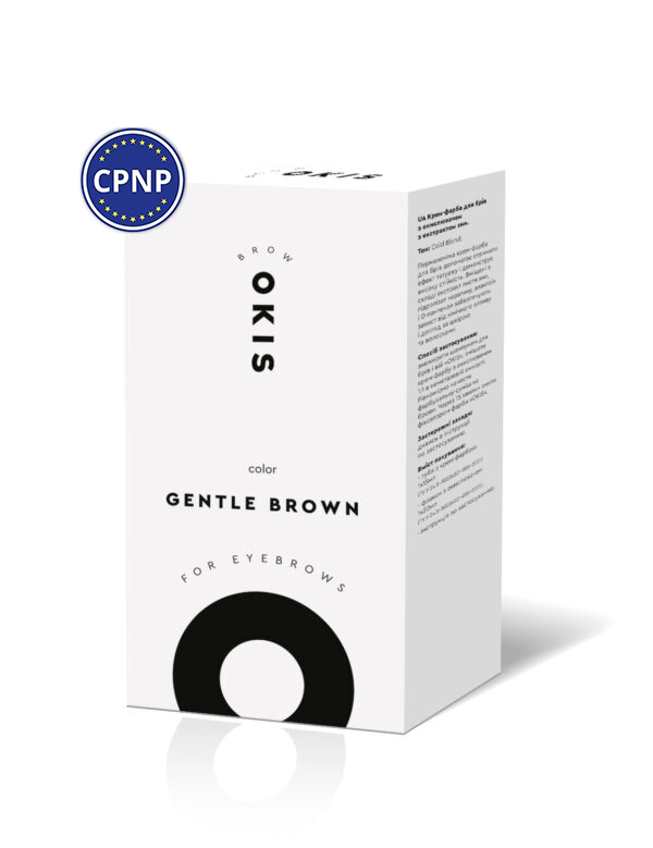 Крем-фарба для брів GENTLE BROWN з окислювачем з екстрактом хни OKIS BROW 15 мл