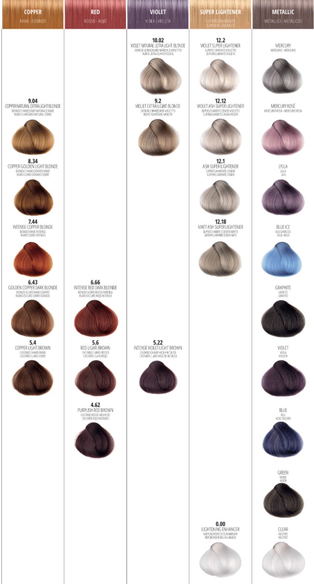 Jaas Color chart Палітра відтінків фарби для волосся  - фото 2