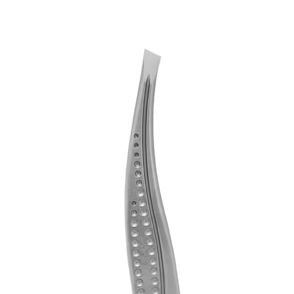  Пінцет для брів "Classic" скошений широкий TC-12-3