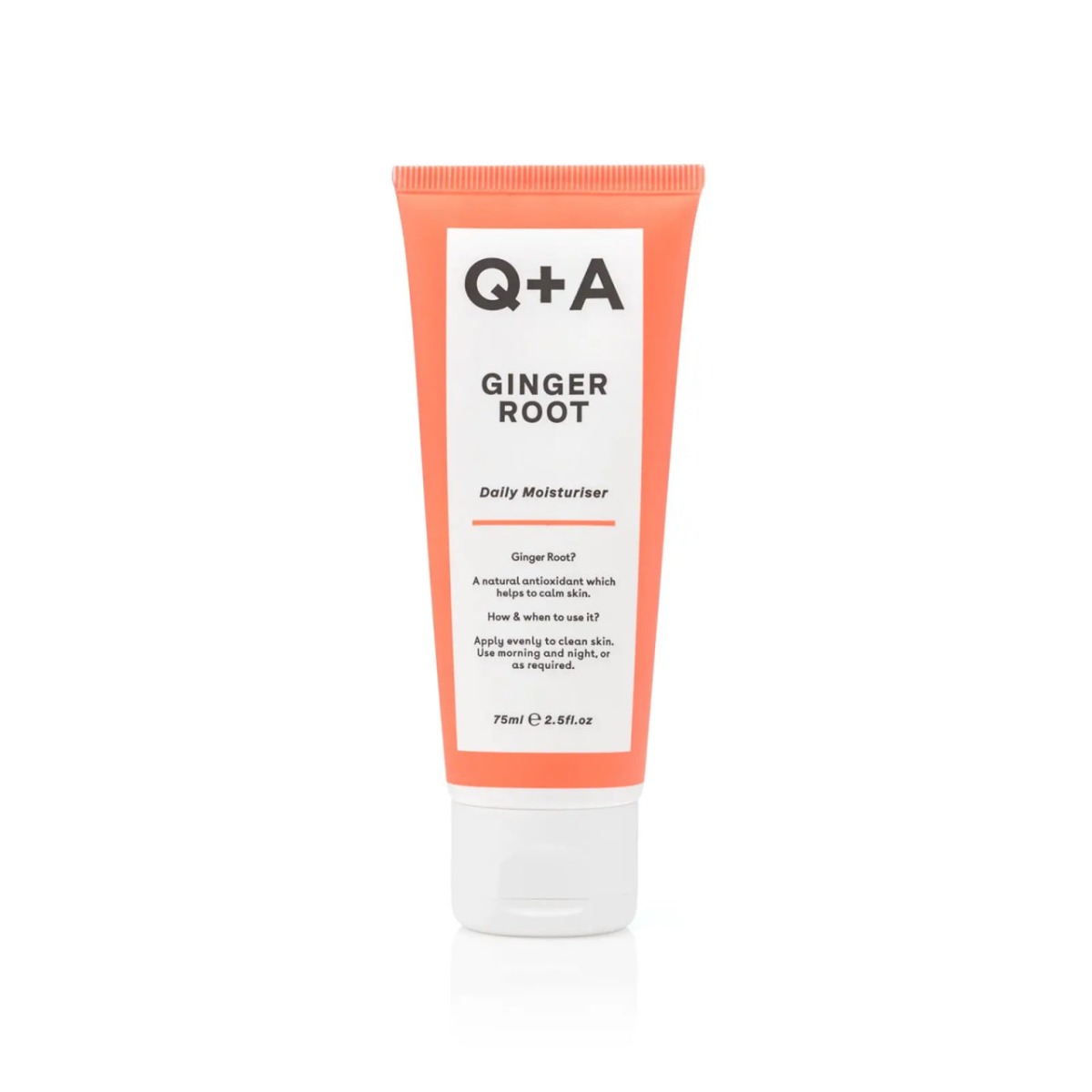 Зволожуючий крем для обличчя на основі кореня імбиру Q+A Ginger Root Daily Moisturiser 75ml