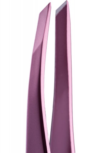 ZOLA Пінцет скошений професійний для брів LIGHT PINK - фото 2