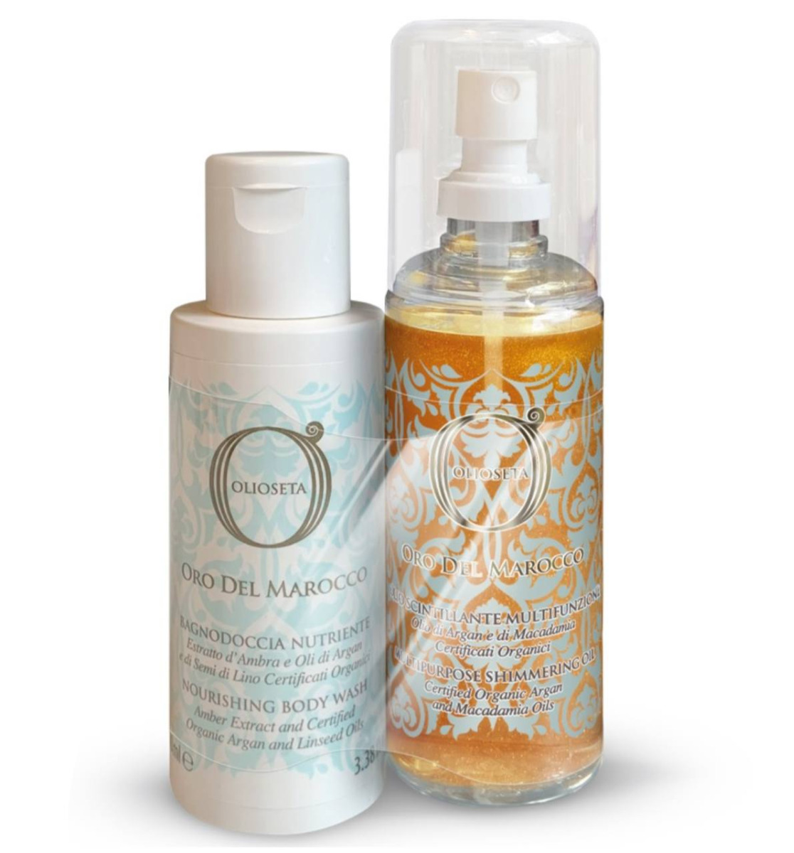 Barex ODM Summer Набір Гель для душу живильний 100мл + Олія-шимер для тіла 150мл