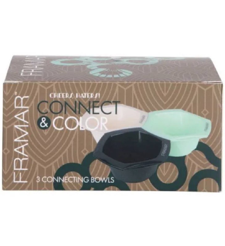 Набір з трьох мисок - Framar 3-Pack Coloring Bowls Cheers Haters - фото 2