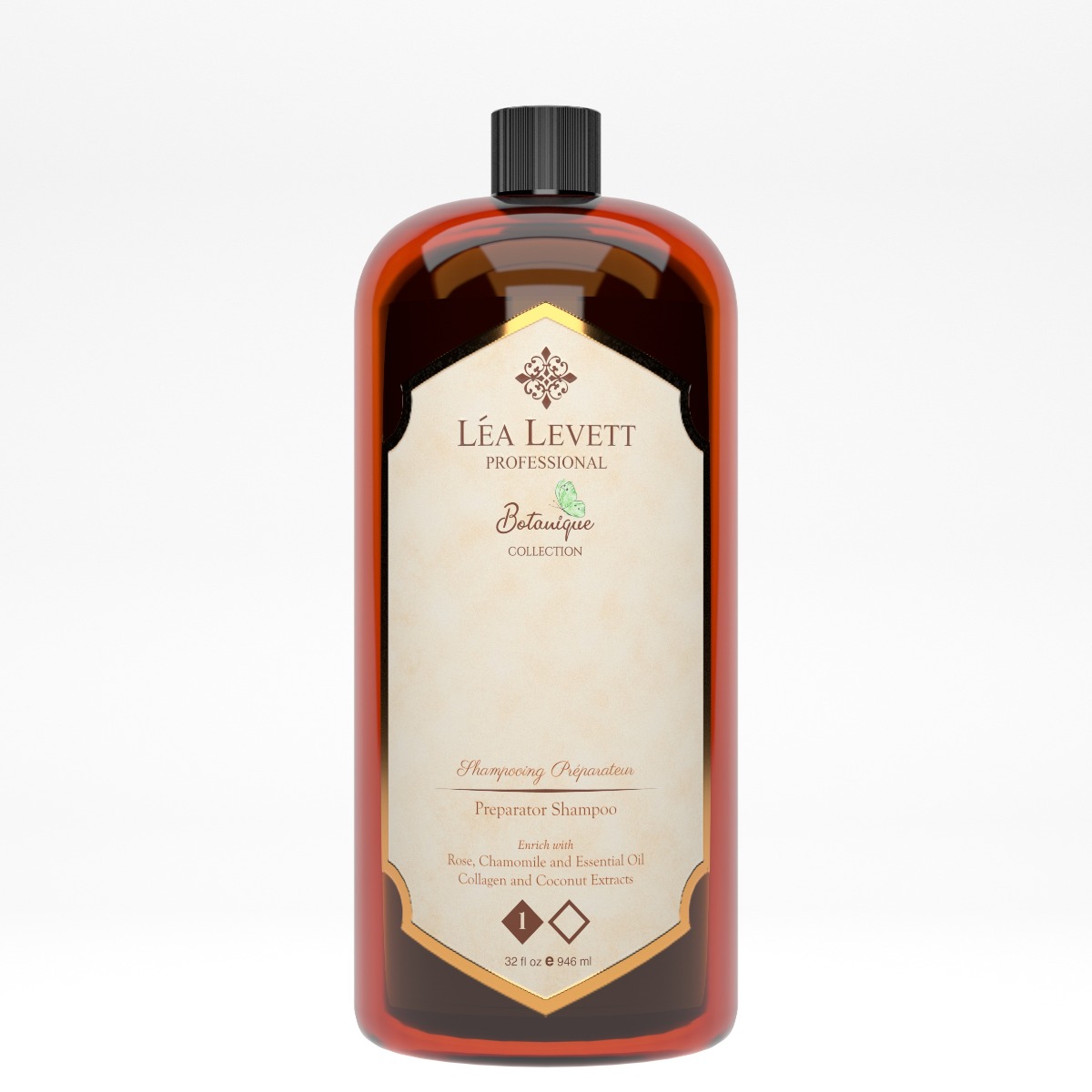 Lea Levett Підготовчий шампунь до наповнення поживними та розгладжуючими протеїнами 946 мл Крок 1