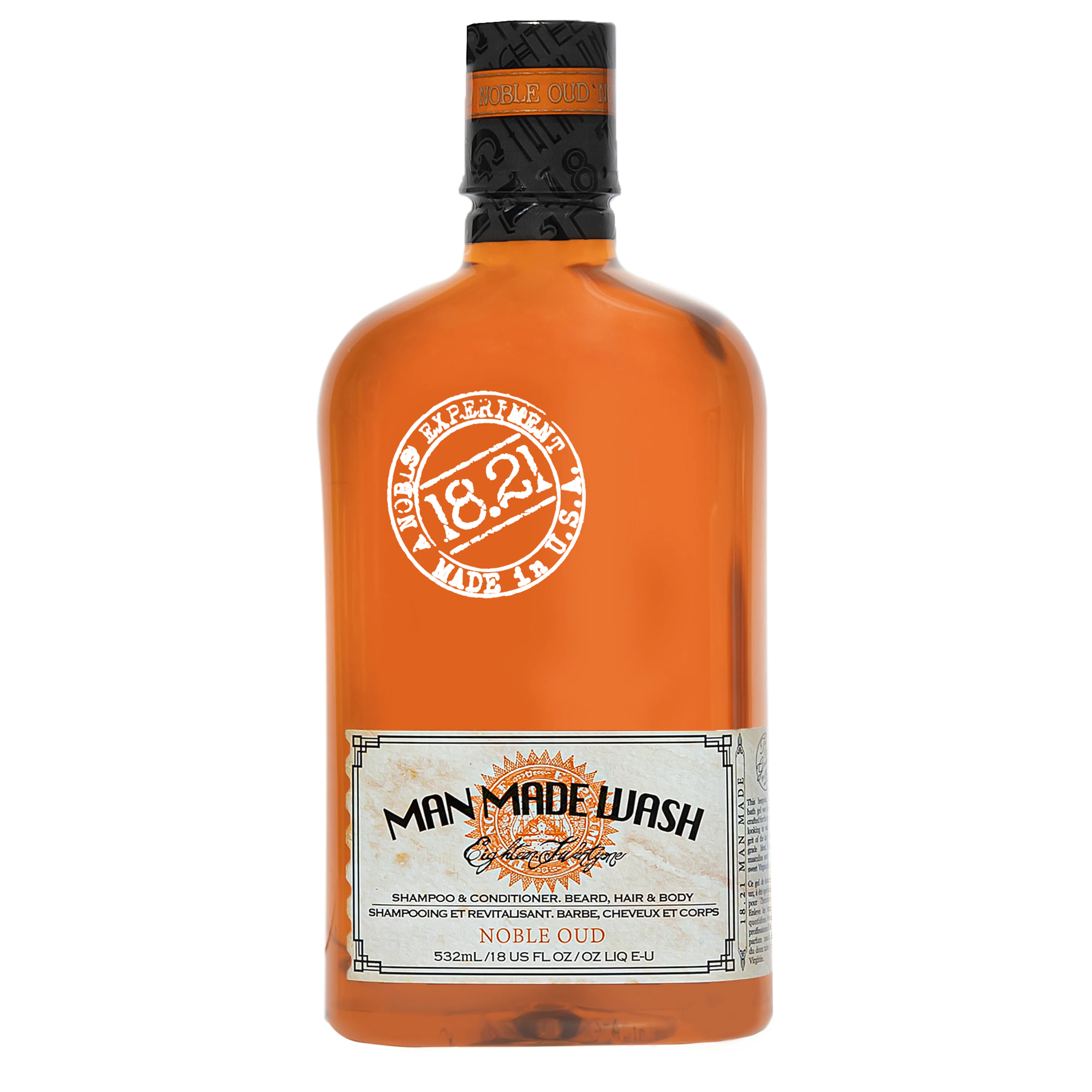 3 в 1 шампунь, кондиціонер та гель для душу для волосся, бороди  Noble Oud